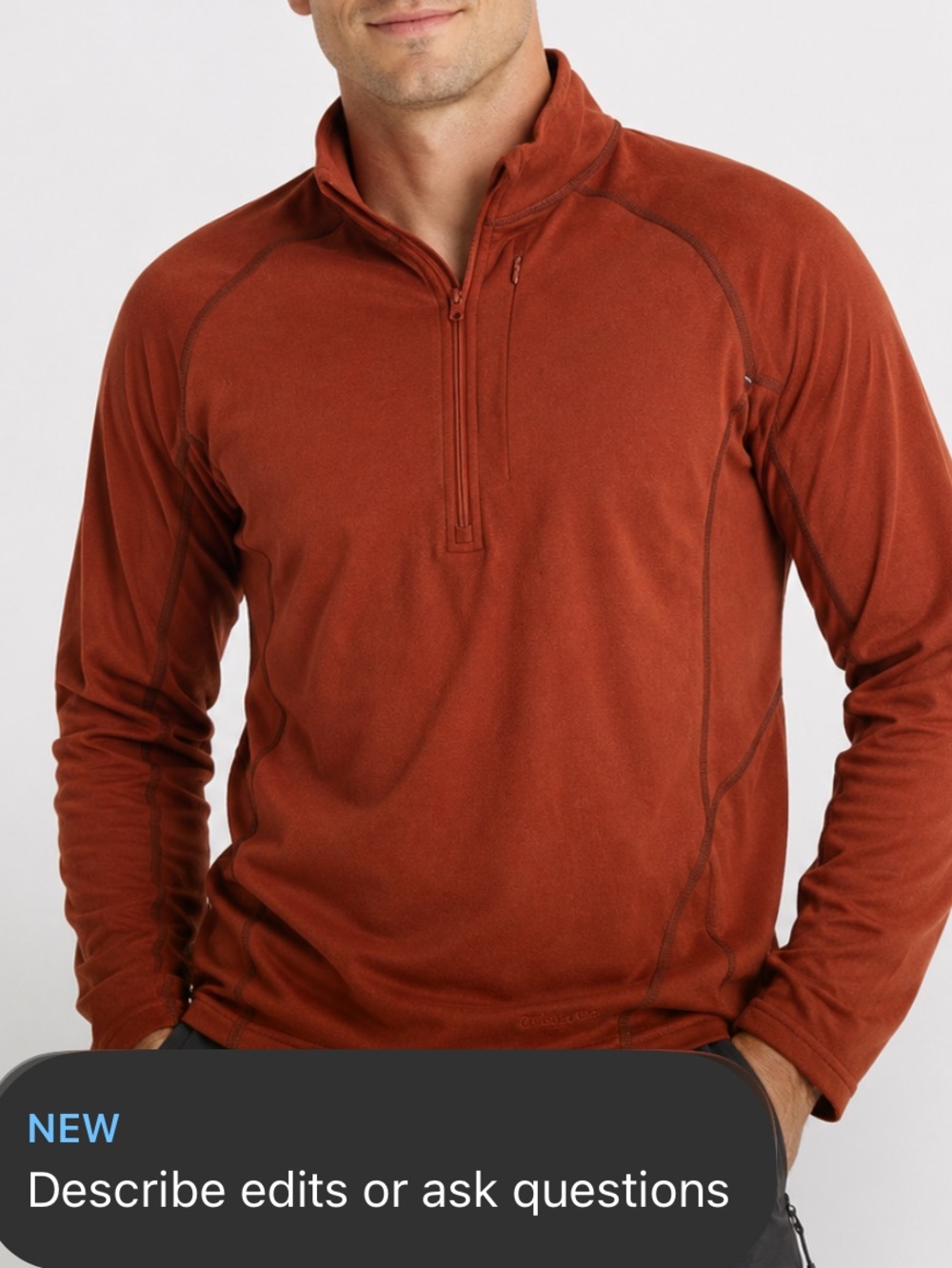 Patagonia men’s Capilene Midweight Zip-Neck Top  size medium
